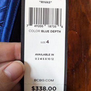 BCBGMaxAzaria Rivas Blue Depth Dress